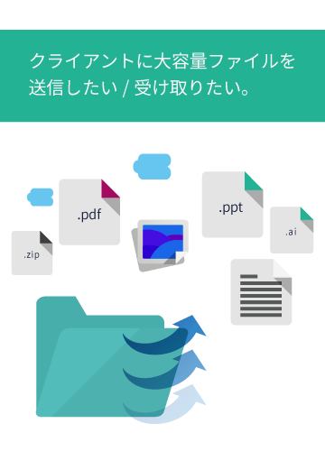 クライアントに大容量ファイルを送信したい/受け取りたい。